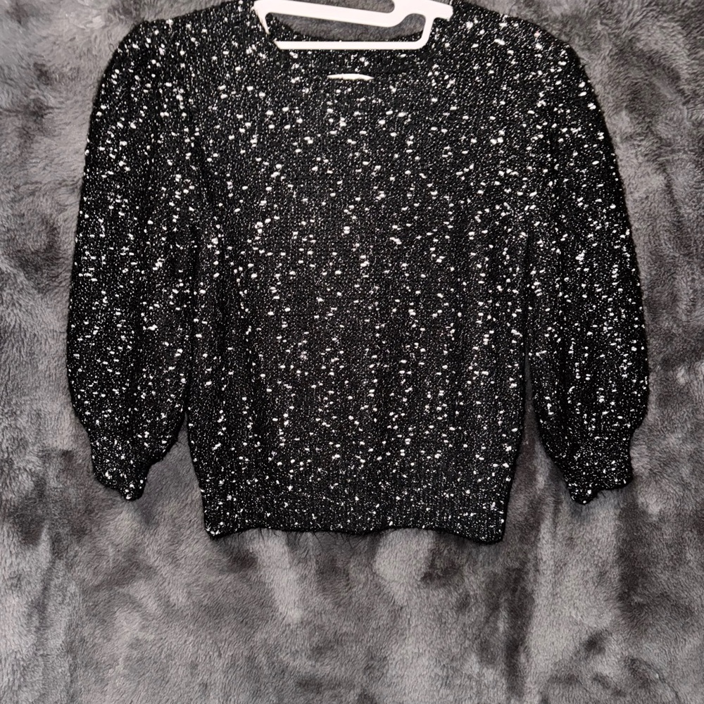 Calvin Klein Jeans Speckled Black Blouse